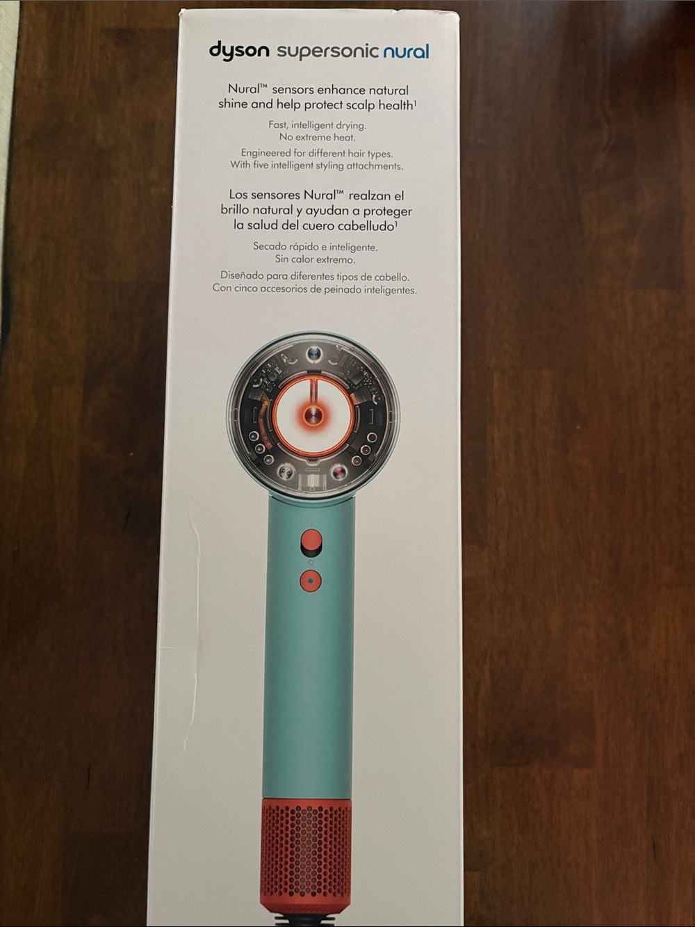 NIB sealed  Dyson Supersonic Nural Hair Dryer Teal with White & Metallic Accents